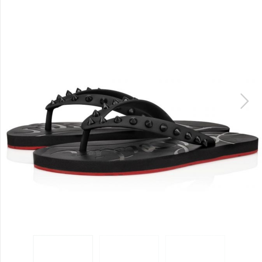 Christian Louboutin Loubi Flip Donna Flat Rubb